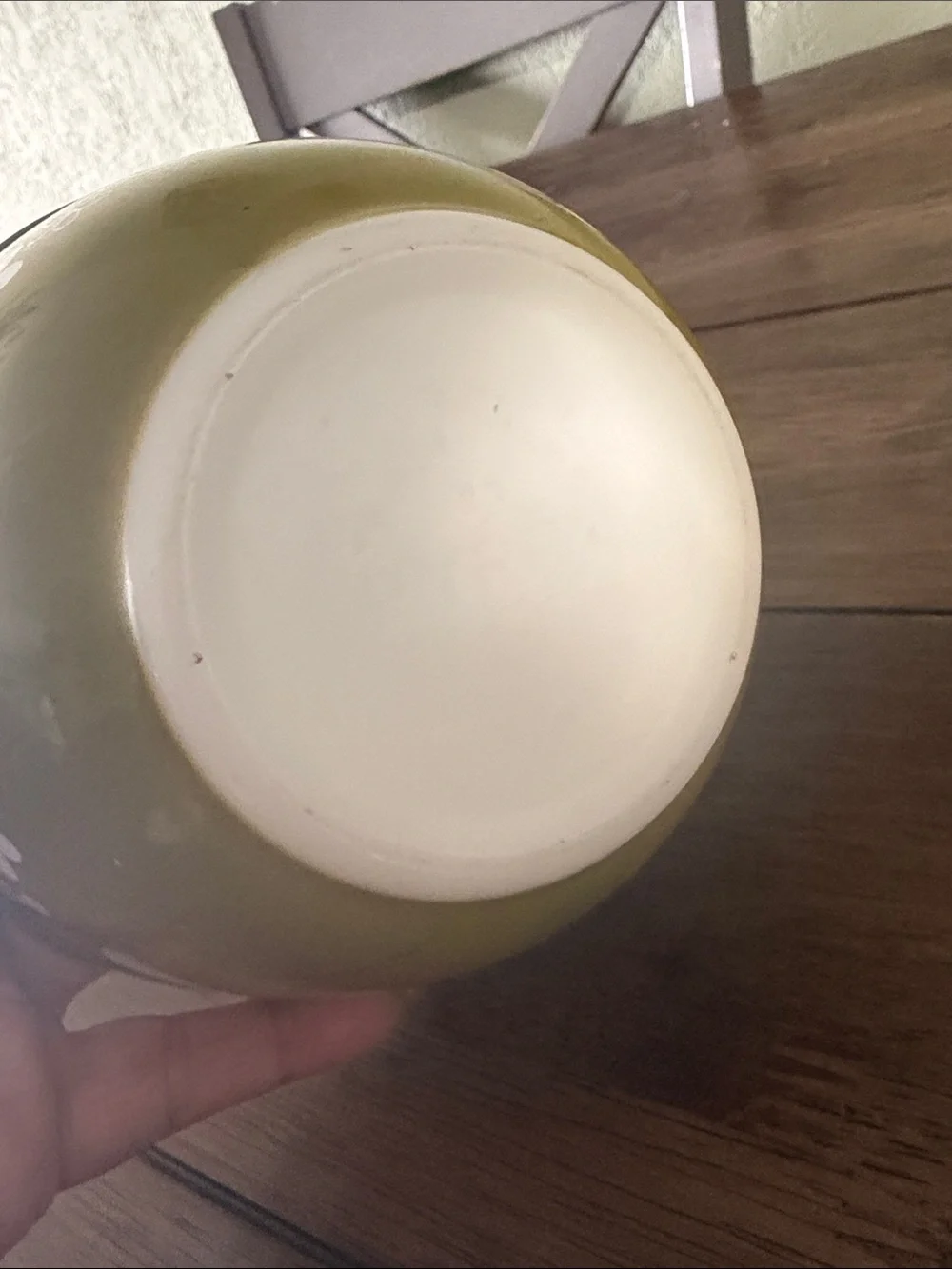 Pyrex Retro Olive Green Floral Mixing Bowl crazy Daisy 401 750 ML bowl